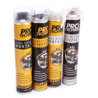 PRO-TECHNIK PPN75 Montážna nízkoexpanzná pena 750ml 12kusov na pištoľ