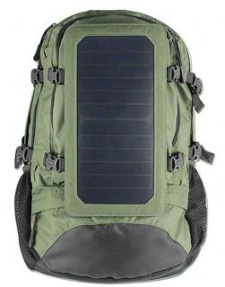 Solárny turistický batoh ruksak ARMY 40L - 6,5W solárna nabíjačka
