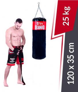 Boxerské vrece model SUPER 120/35 vyplnené 25 Kg Ring Sport (RIng RW-120)