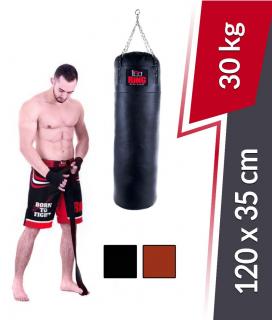 Boxerské vrece Premium z pravej kože 120x35 cm 30 Kg Ring Sport (RW-120S-1)