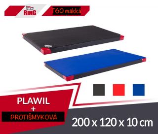 Gymnastická žinenka protišmyková mäkká (T60) 200x120x10 RM-61 Ring Sport (Ring RM-61)