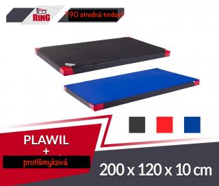 Gymnastická žinenka protišmyková stredne tvrdá (T90) 200x120x10 RM-91 Ring Sport (Ring RM-91)