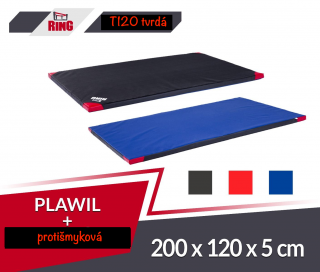 Gymnastická žinenka protišmyková tvrdá (T120) 200x120x5 RM-56 Ring Sport (Ring RM-56)