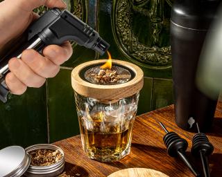 Koktejlový shaker a udiareň na Whisky set DELUXE