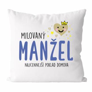 Mäkučký vankúš Milovaný manžel (akcia do vypredania zásob)