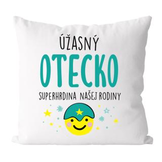 Mäkučký vankúš Úžasný otecko (akcia do vypredania zásob)