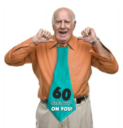 Vtipná kravata 60 rokov  60 Looks good on you