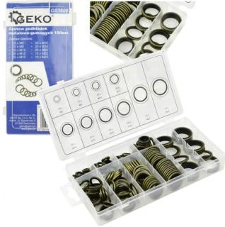 Geko G03606 Kovovo-gumové tesniace podložky - sada M6-M24 150ks