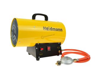 Heidmann H00752 Plynový ohrievač s reduktorom 20kW + hadica a ventil (Plynové delo 20kw )