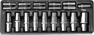 Richmann C1224 Predĺžené nádstavce 1/2", 1/4" 4-24mm, 20ks - vložka (Profesionálne nádstavce 1/4"- výplň)