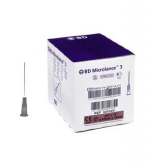 BD MICROLANCE jednorázové injekčné ihly 0,7 x 30 mm 100 ks čierna