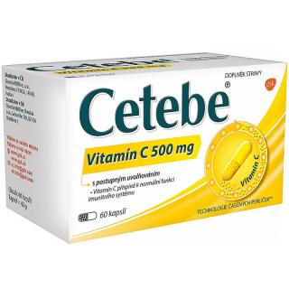 Cetebe Vitamin C 500 mg 60 kapsúl