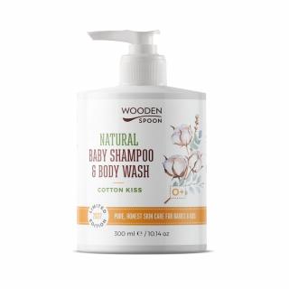 Detský sprchový gél a šampón na vlasy 2v1 Cotton Kiss WoodenSpoon 300 ml