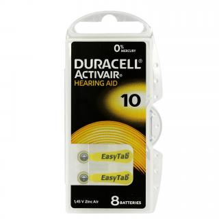 DURACELL 10 EASYTAB 1.4V batérie do načúvacích prístrojov 1x6 ks