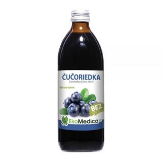 EkoMedica Čučoriedka 100% šťava 500 ml