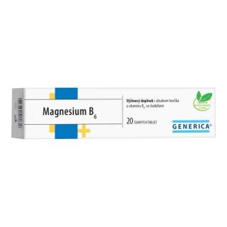 GENERICA Magnesium B6 20 ks šumivé tablety