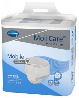 MoliCare Premium Mobile 6 kvapiek L modré, plienkové nohavičky naťahovacie 14ks
