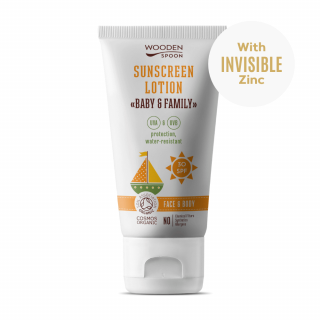 Opaľovacie telové mlieko v tube Baby & Family SPF 30 WoodenSpoon 150ml