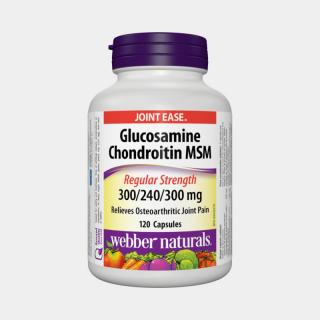 Webber Naturals Glukosamín, Chondroitín a MSM 840 mg 120tbl