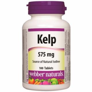 Webber Naturals Kelp 575 mg morské riasy 100 tbl