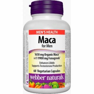 Webber Naturals Maka pre mužov 1650 mg + senovka grécka 60 cps