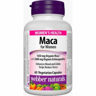 Webber Naturals Maka pre ženy 1650 mg + Ashwagandha 60 cps
