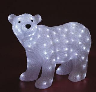 Dekorácia ľadový medveď, akryl, 42x58cm, IP44, 230V KDA 6 (Ľadový medveď z akrylu)