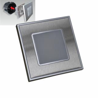 EMITHOR 48303 STEP LIGHT (EMITHOR 48303 STEP LIGHT,  schodiskové zapustené svietidlo, LED/1W , farba oceľová)