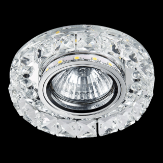 EMITHOR 71074 ELEGANT DOUBLE LIGHT (EMITHOR 71074 ELEGANT DOUBLE LIGHT, krištáľové stropné svietidlo zapustené,1xGU10/50W,1xLED pás 0.2W)