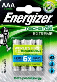 Nabíjacie Mikrotužkové AAA batérie Energizer Extreme (HR03 - 800 mAh) (Nabíjacie Mikrotužkové AAA batérie Energizer Extreme (HR03 - 800 mAh))