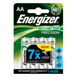 Nabíjacie tužkové batérie Energizer Precision AA (HR6 - 2400 mAh) (Nabíjacie tužkové batérie  Energizer Precision AA (HR6 - 2400 mAh))