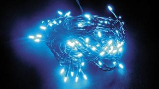 NOEL LED Vianočná reťaz 10m Jazerná modrá (bez programu) (Vianočná Svetelná LED reťaz 100 LED  NOEL 31455)