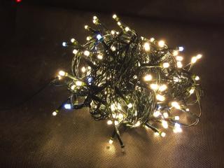NOEL LED Vianočná reťaz 18m - teplá biela + FLASH efekt (Vianočná Svetelná LED reťaz 180 LED  NOEL)