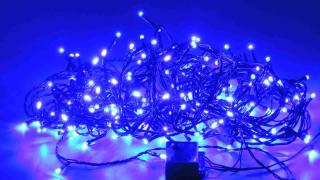 NOEL LED Vianočná reťaz 7,9m - Modrá 80 LED (bez programu)  (Vianočná Svetelná LED reťaz 180 LED NOEL 30250 )
