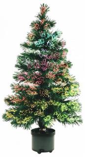 Vianočný stromček 120cm multikolor s optickými vláknami 230V KIX 2/120 (UMELÝ STROMČEK S OPTICKÝMI VLÁKNAMI)