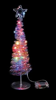Vianočný stromček 45cm RGB na baterky  (Vianočný  LED stromček 20LED na baterky  NOEL)