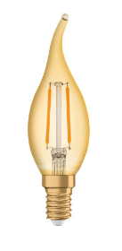 VINTAGE 1906 LED CLAS BA 22 2,5 W/2400K E14 (Žiarovka Vintage LED E14 teplá biela, nestmievateľná)