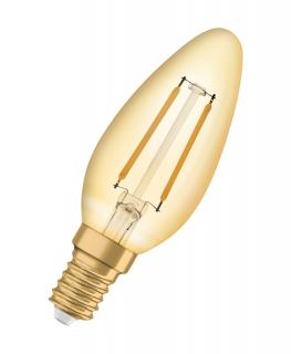 VINTAGE1906 LED CLAS B 12 1,5 W/2400K E14 (Žiarovka Vintage LED E14 CLAS 1,5 W  teplá biela, nestmievatelná)