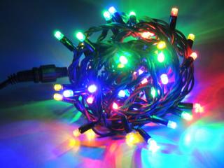 VIXEN PROFI LED Vianočná reťaz 5m farebná (bez programu) SPAJATELNÁ (Vianočná Svetelná LED reťaz  VIXEN 5m farebná VIXEN LIV30021)