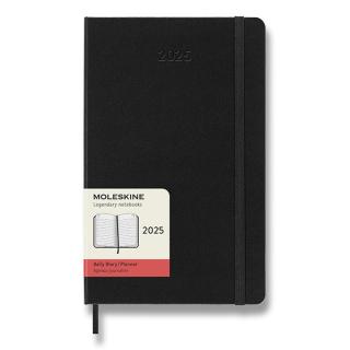 Moleskine Diár 2025 - L (A5) | Denný | Tvrdá väzba | Čierny