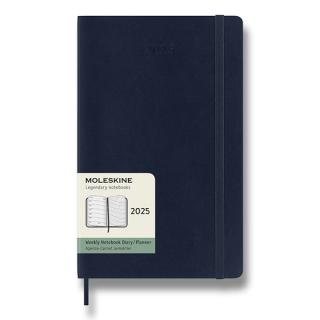 Moleskine Diár 2025 - L (A5) | Týždenný | Mäkká väzba | Modrý