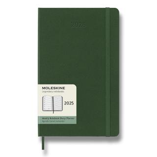 Moleskine Diár 2025 - L (A5) | Týždenný | Tvrdá väzba | Zelený