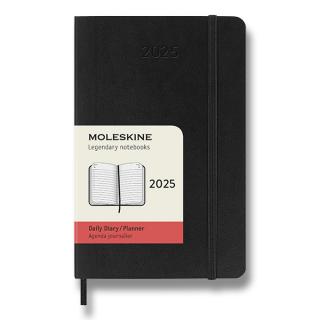 Moleskine Diár 2025 - S (A6) | Denný | Mäkká väzba | Čierny