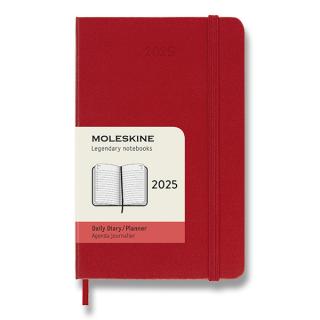 Moleskine Diár 2025 - S (A6) | Denný | Tvrdá väzba | Červený