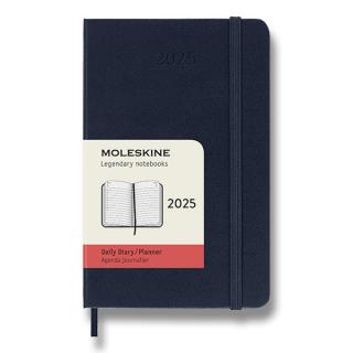 Moleskine Diár 2025 - S (A6) | Denný | Tvrdá väzba | Modrý