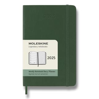 Moleskine Diár 2025 - S (A6) | Týždenný | Mäkká väzba | Zelený