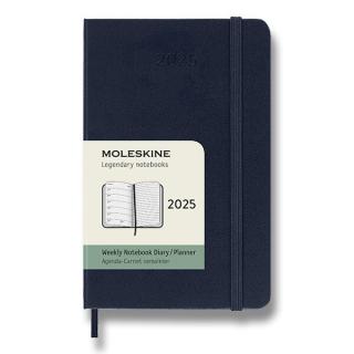 Moleskine Diár 2025 - S (A6) | Týždenný | Tvrdá väzba | Modrý