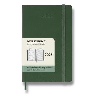 Moleskine Diár 2025 - S (A6) | Týždenný | Tvrdá väzba | Zelený