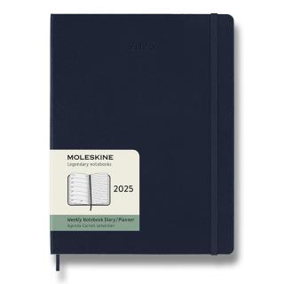 Moleskine Diár 2025 - XL (A4) | Týždenný | Tvrdá väzba | Modrý