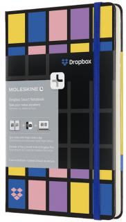 Moleskine Dropbox Smart Zápisník - L (A5) | Čistý | Tvrdá väzba | Farebný